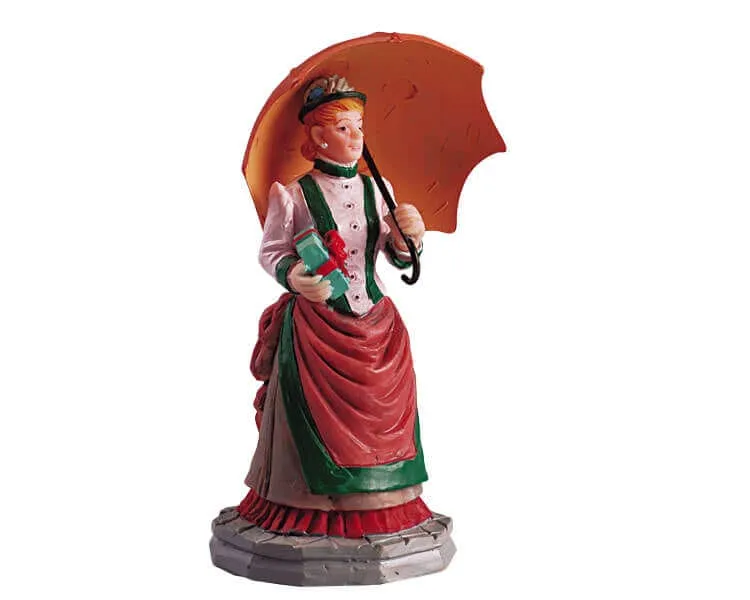 lemax-snowy-stroll-figurine-promenade-enneig-e-village-de-no-l image 1