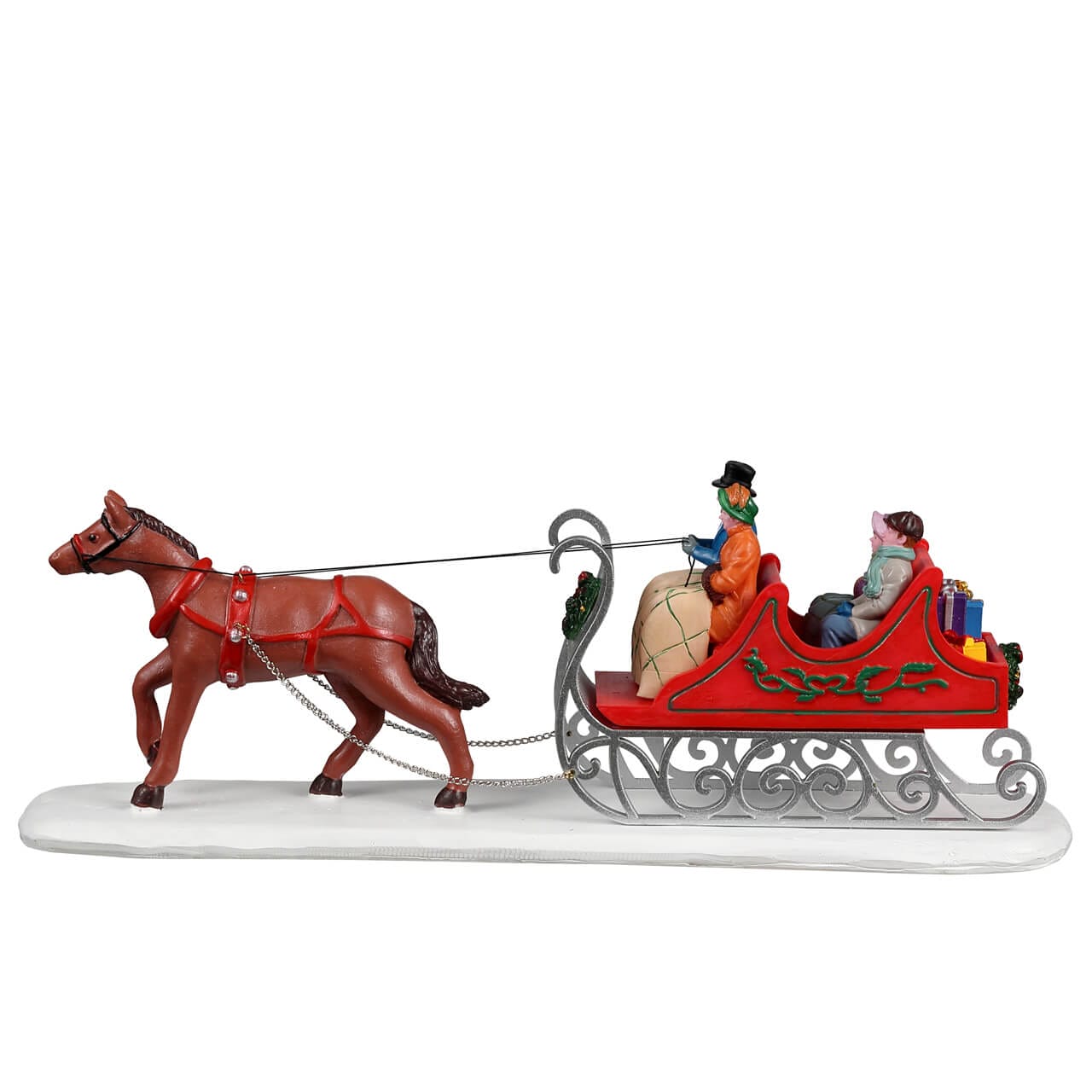 lemax-victorian-sleigh-caddington-tra-neau-victorien-miniature image 3