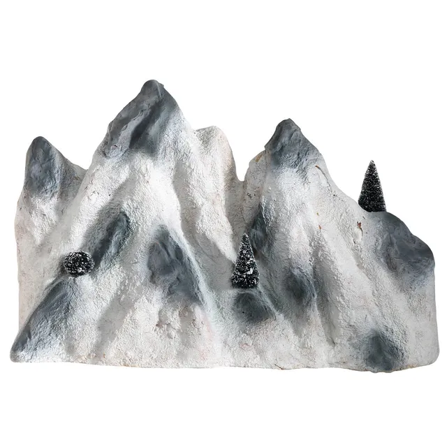 lemax-medium-ski-mountain-backdrop-fond-montagne-de-ski-avec-sapins image 1