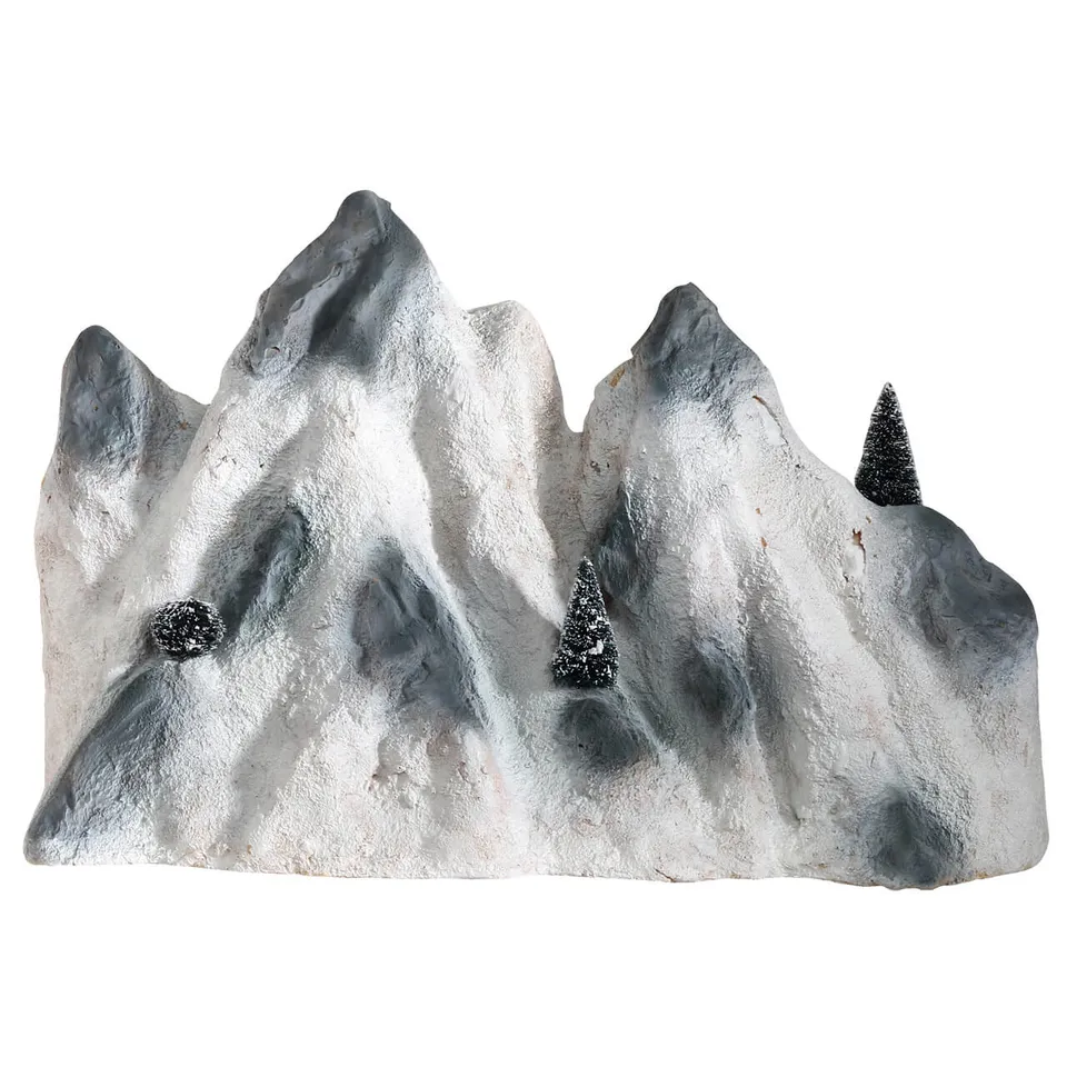 lemax-medium-ski-mountain-backdrop-fond-montagne-de-ski-avec-sapins image 1