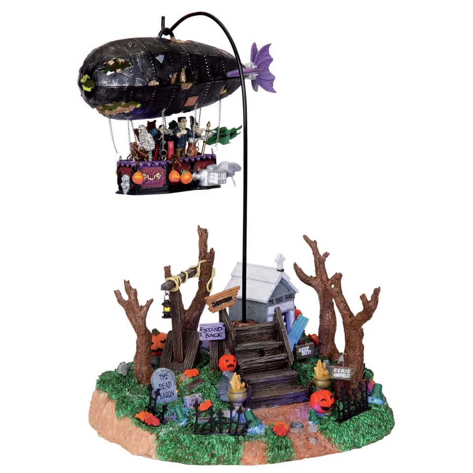 lemax-dreaded-zeppelin-attraction-dirigeable-anim-e-spooky-town image 1