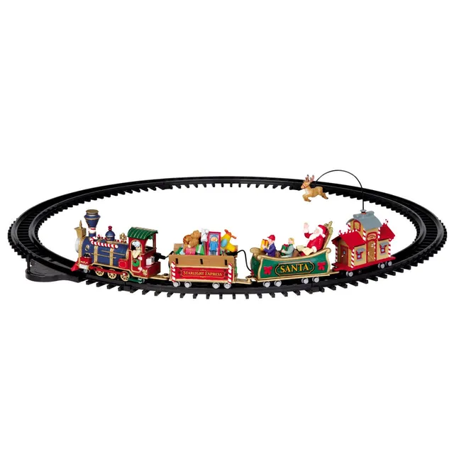 lemax-the-starlight-express-set-17-pi-ces-train-de-no-l-lumineux-et-sonore image 1