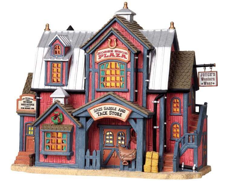 lemax-horse-shoe-plaza-b-timent-place-miniature-de-no-l image 1