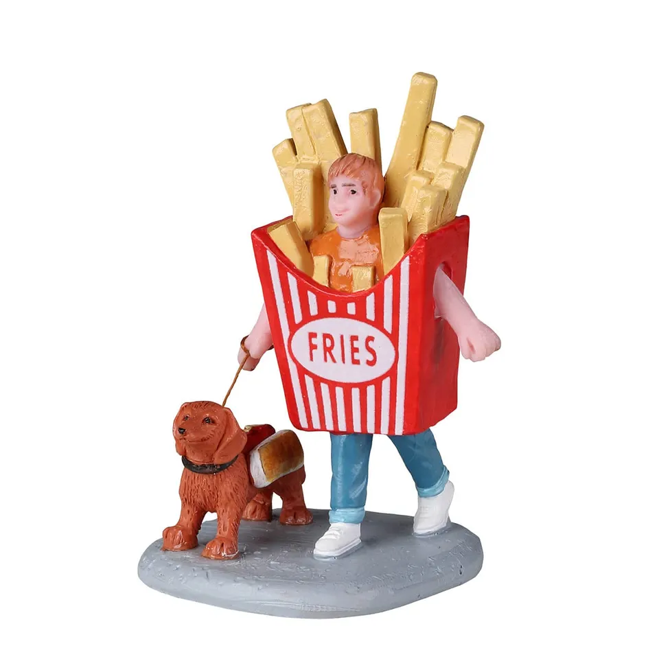 lemax-halloween-pet-walk-figurine-gar-on-et-chien-d-guis-s image 1