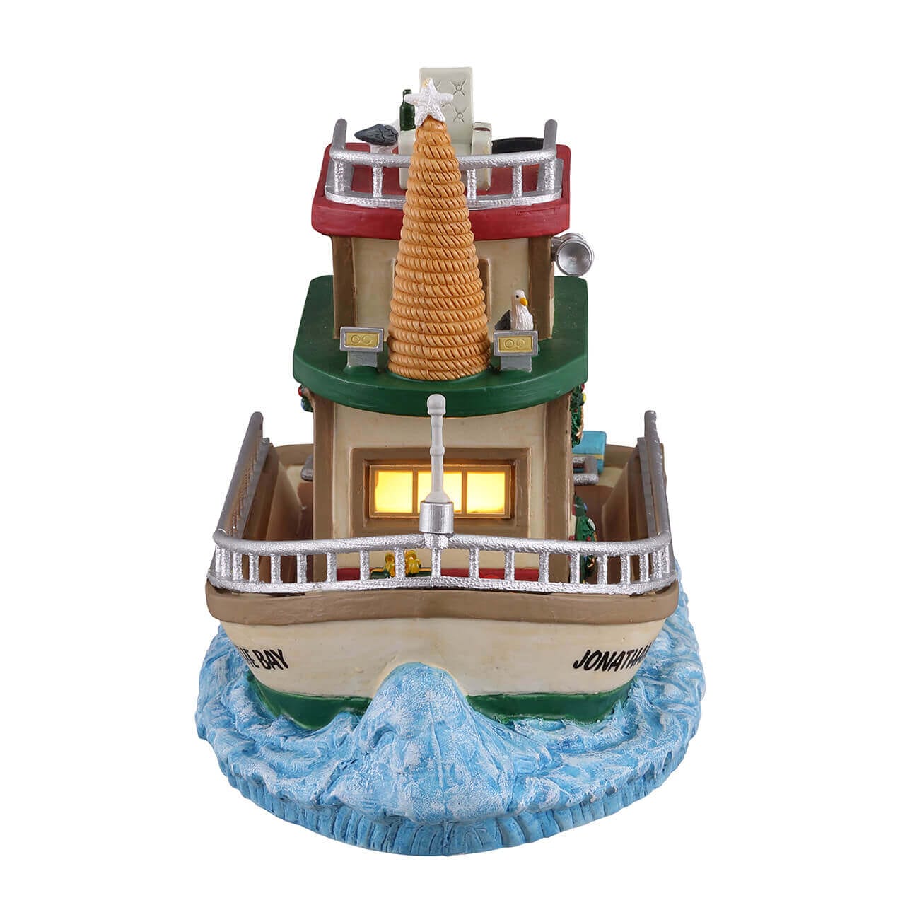 lemax-jonathan-s-houseboat-on-the-bay-p-niche-de-no-l-lumineuse image 2
