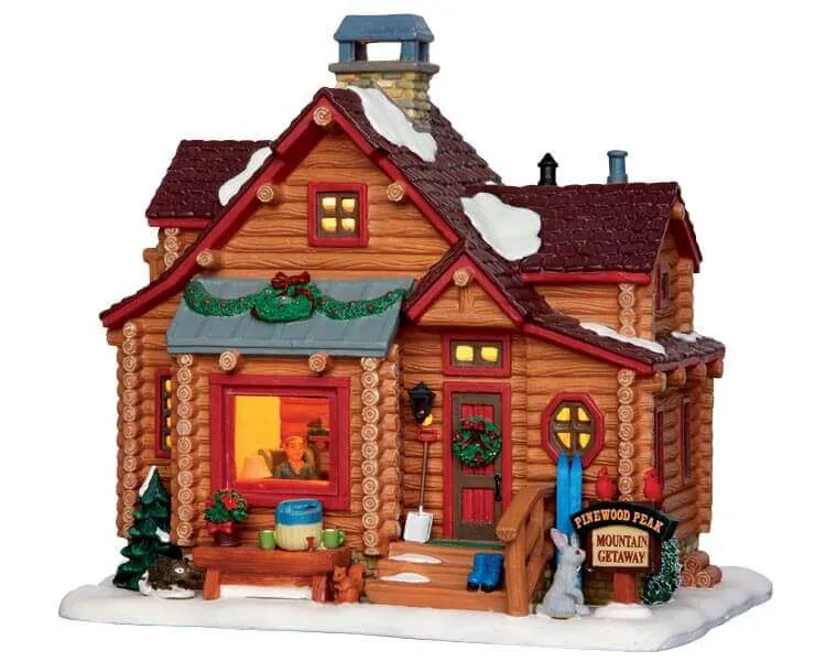 lemax-pinewood-peak-mountain-getaway-chalet-montagne-miniature image 1