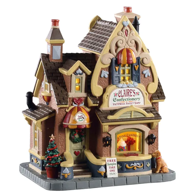 lemax-claire-s-confectionery-maison-confiserie-lumineuse-caddington-village image 1