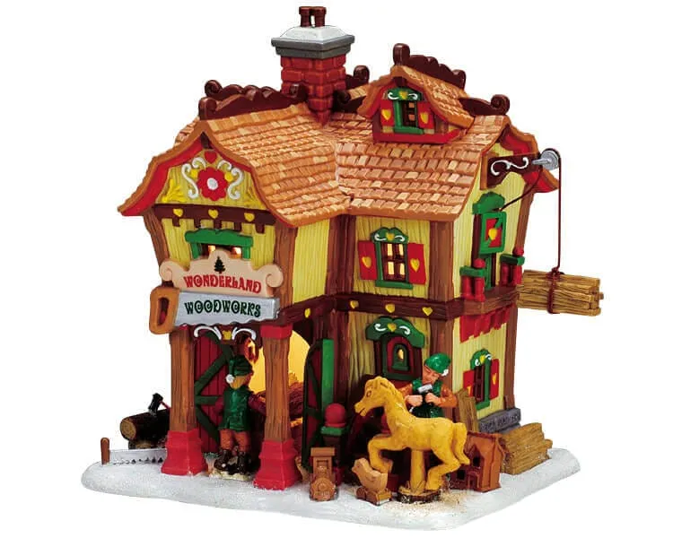 lemax-wonderland-woodworks-b-timent-village-de-no-l-lumineux image 1