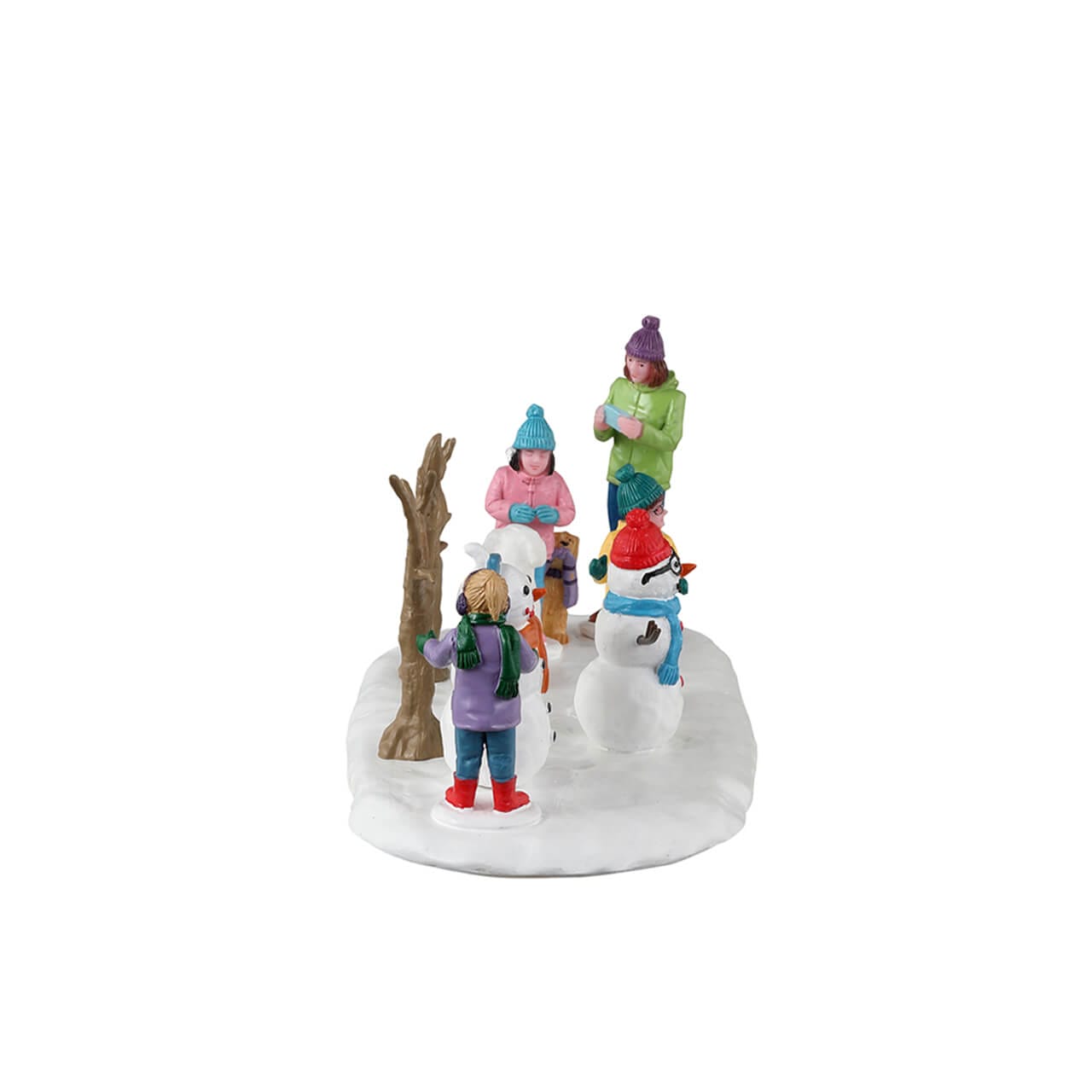 lemax-snowmen-friends-figurines-bonhommes-de-neige-et-chien image 2