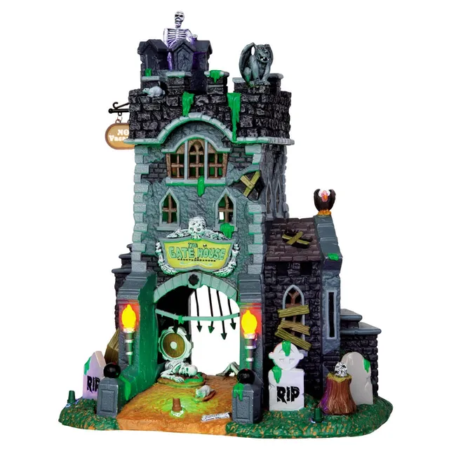 lemax-the-gate-house-at-haunted-meadows-b-timent-spooky-town image 1