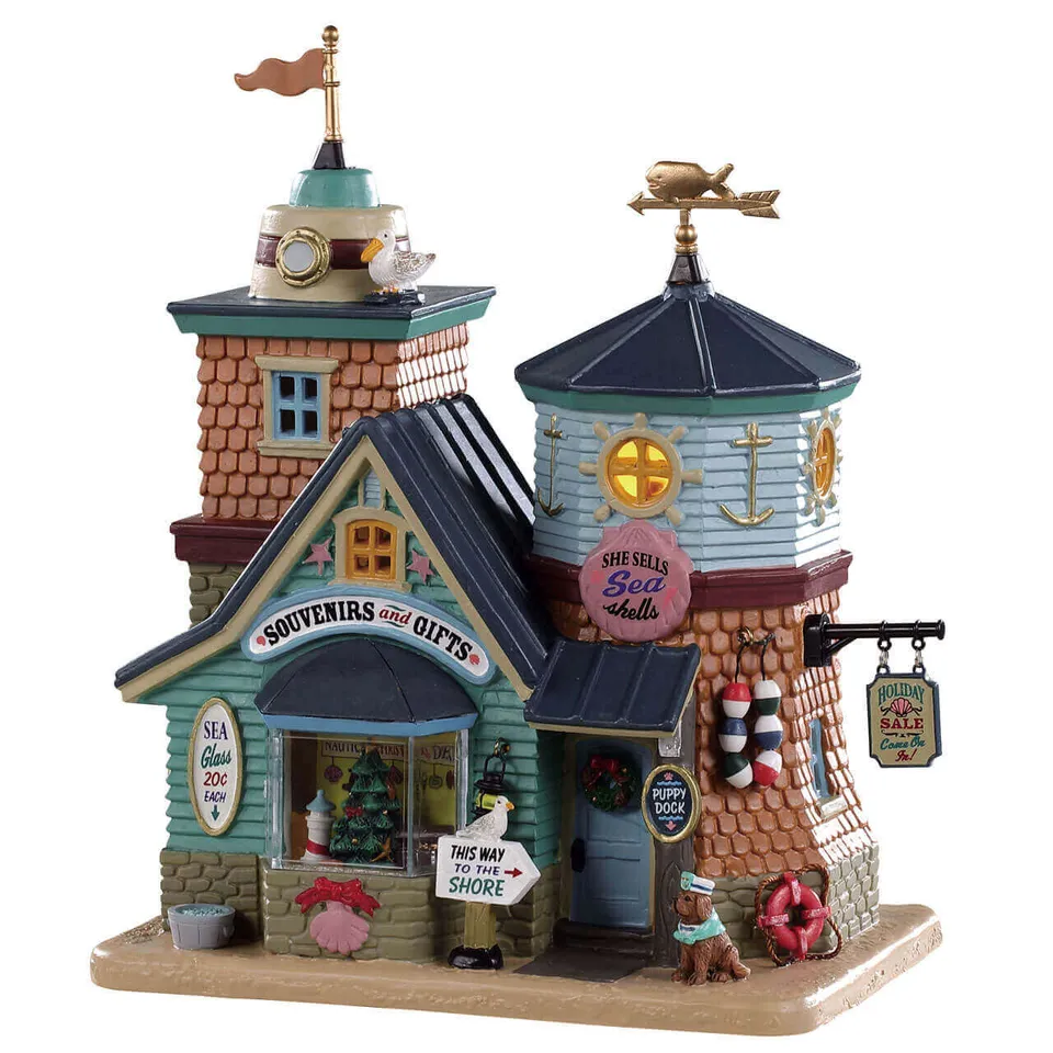 lemax-she-sells-sea-shells-gift-shop-boutique-miniature-illumin-e image 1