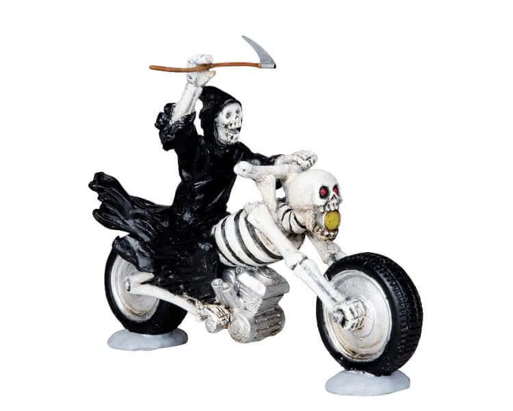 lemax-the-grim-reaper-rides-figurine-spooky-town image 1