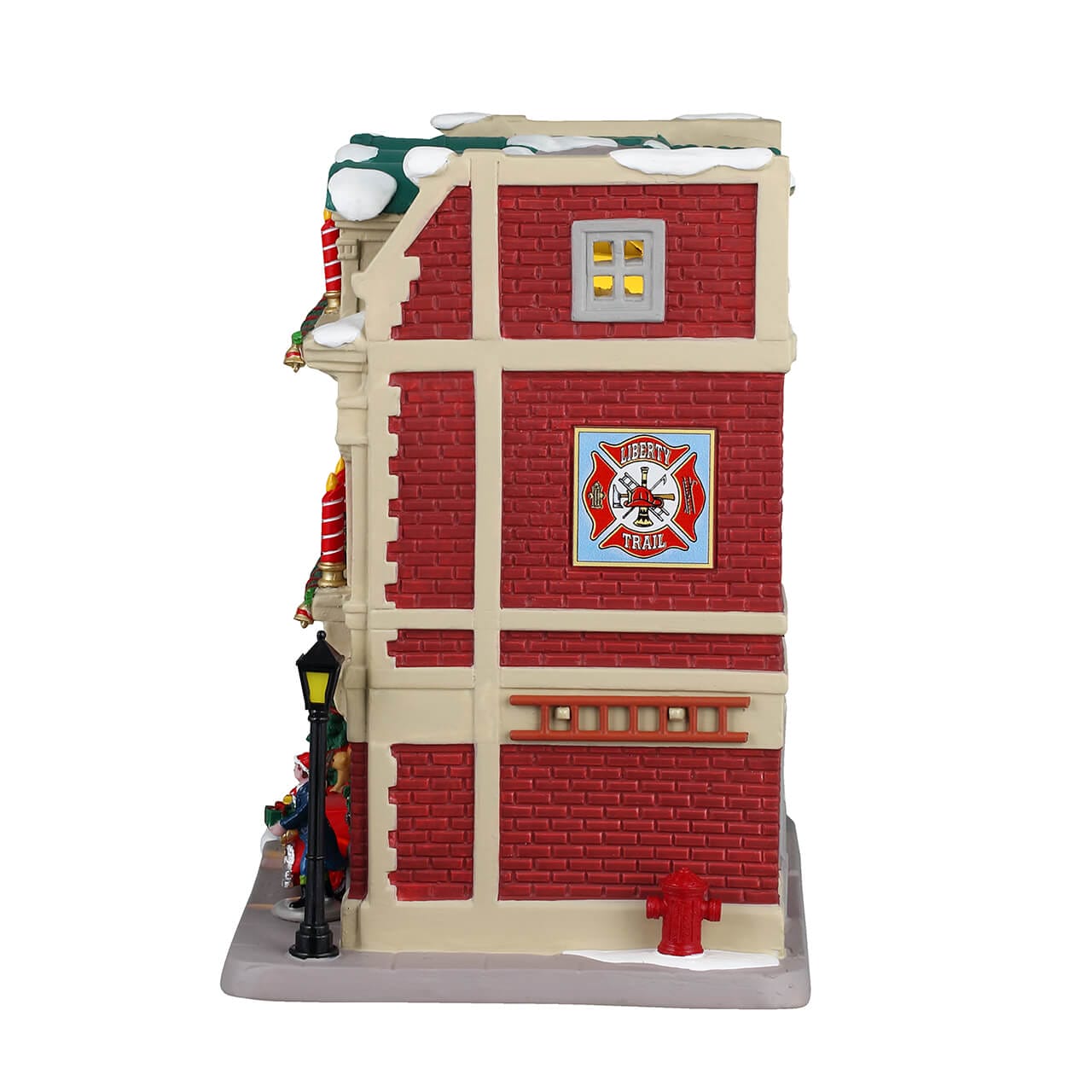 lemax-liberty-trail-fire-house-maison-miniature-lumineuse-caddington image 3