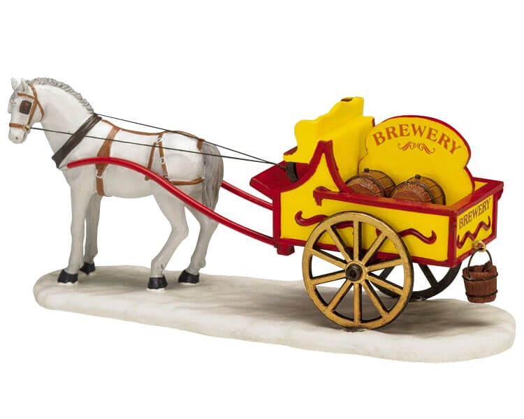 lemax-brewery-wagon-chariot-accessoire-village-miniature image 2