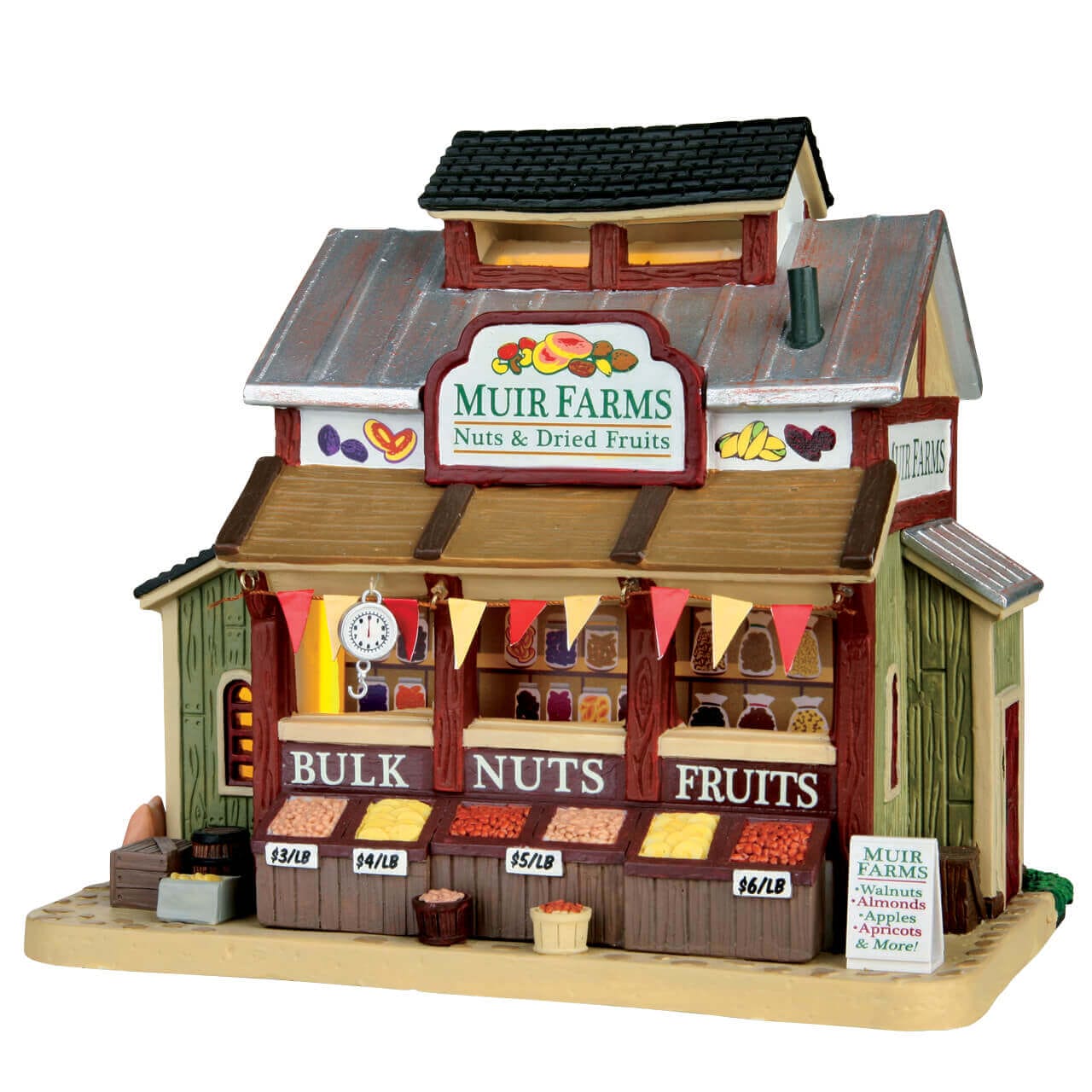 lemax-muir-farms-nuts-dried-fruits-boutique-miniature-lumineuse image 1