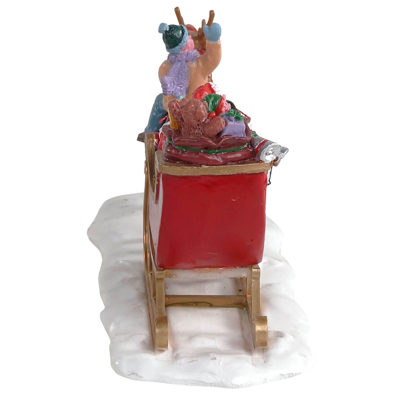 lemax-santa-s-sleigh-tra-neau-p-re-no-l-miniature-avec-enfant-et-renne image 4