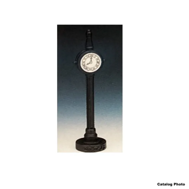 lemax-metal-clock-stand-support-d-horloge-pour-village-de-no-l image 1