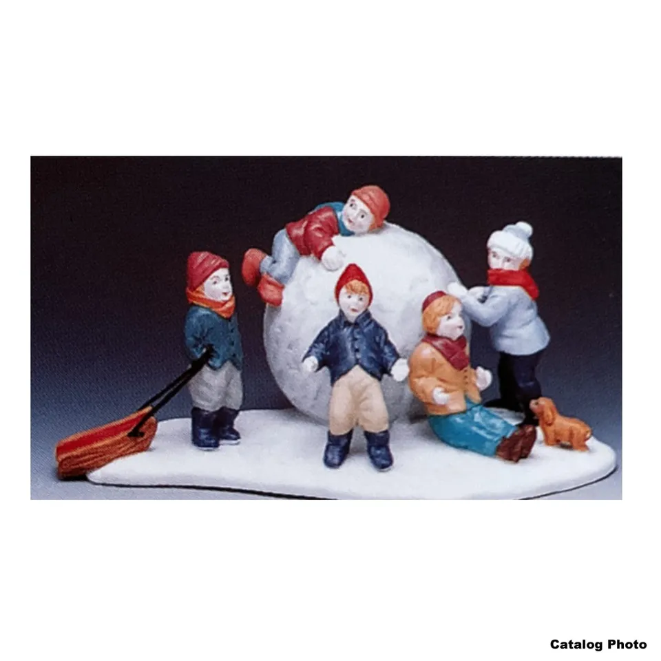 lemax-giant-snowball-figurine-village-miniature image 1