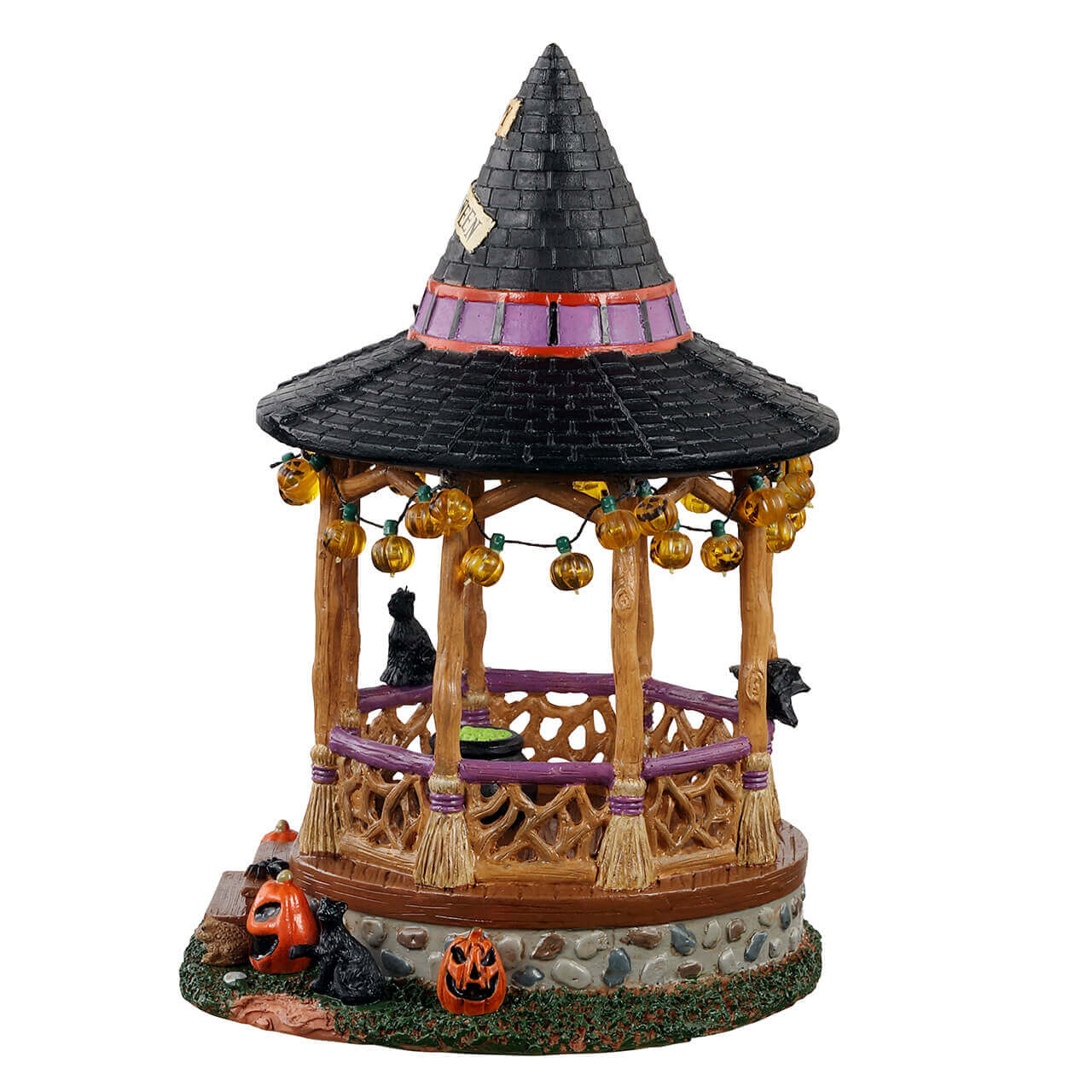 lemax-witch-gazebo-kiosque-sorci-re-spooky-town-halloween image 3