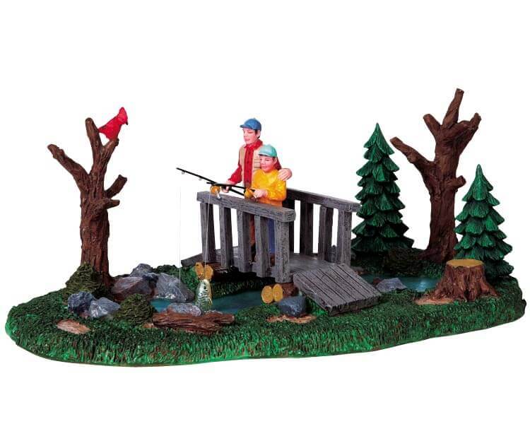 lemax-the-fishing-lesson-figurine-miniature-p-che-sur-glace image 1