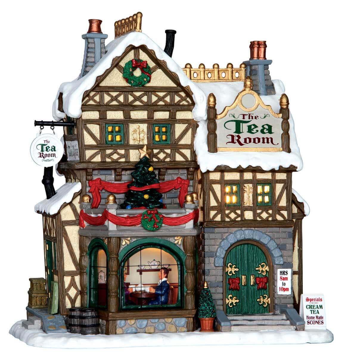lemax-the-tea-room-maison-de-village-de-no-l-lumineuse image 4