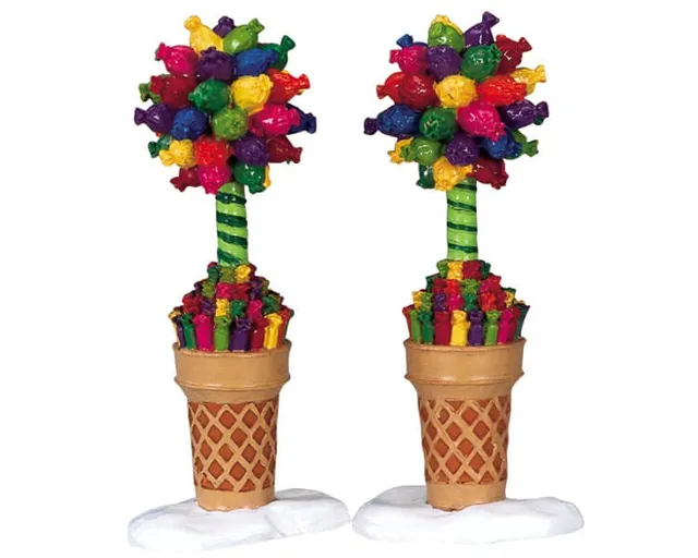 lemax-toffee-topiary-topiaire-bonbon-sugar-n-spice-miniature image 1