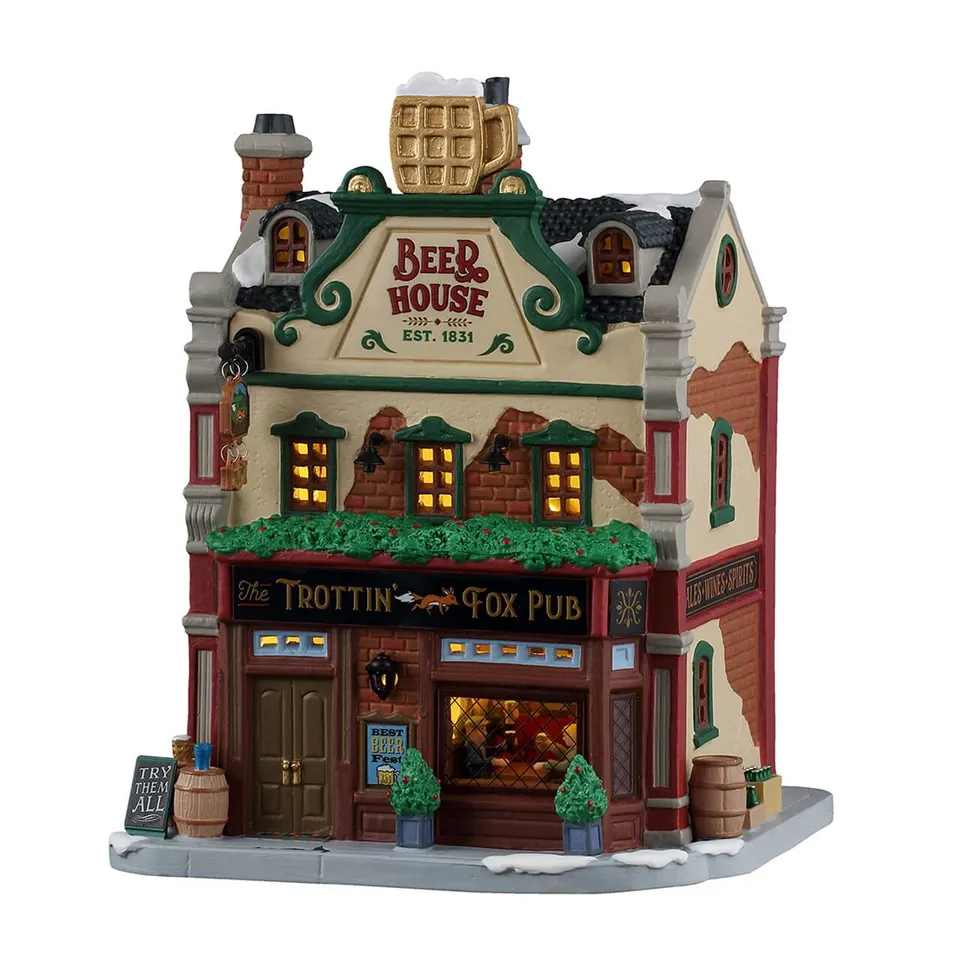lemax-the-trottin-fox-pub-pub-miniature-illumin-caddington image 1