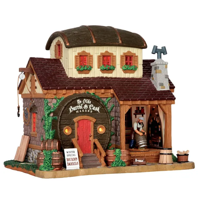 lemax-ye-olde-barrel-cask-makers-b-timent-lumineux image 1