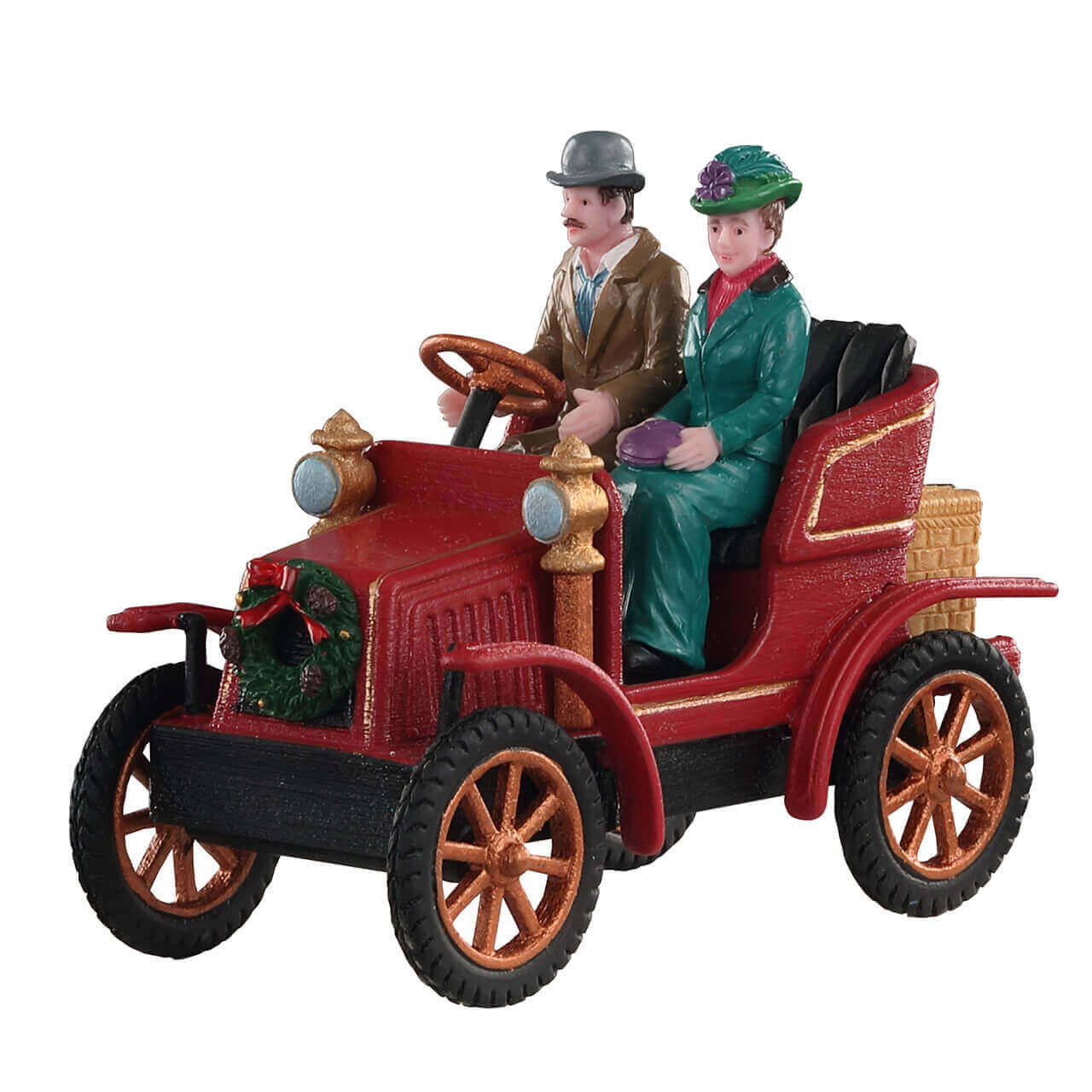 lemax-first-car-in-town-voiture-rouge-vintage-caddington image 1