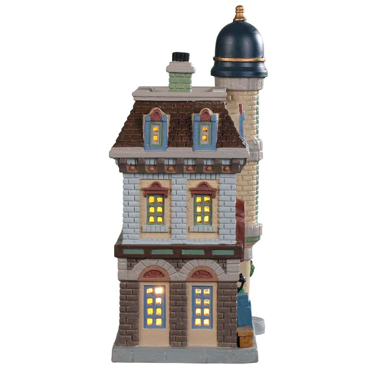 lemax-norwich-police-station-poste-de-police-miniature-lumineux image 3