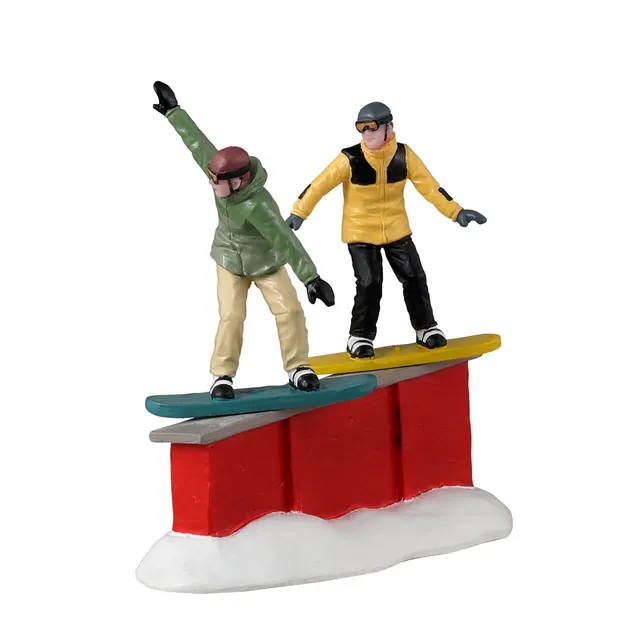 lemax-snowboard-sliders-figurines-snowboard-village-de-no-l image 1