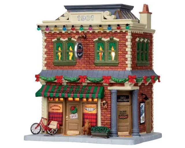 lemax-1901-medical-building-b-timent-miniature-lumineux-village-de-no-l image 1