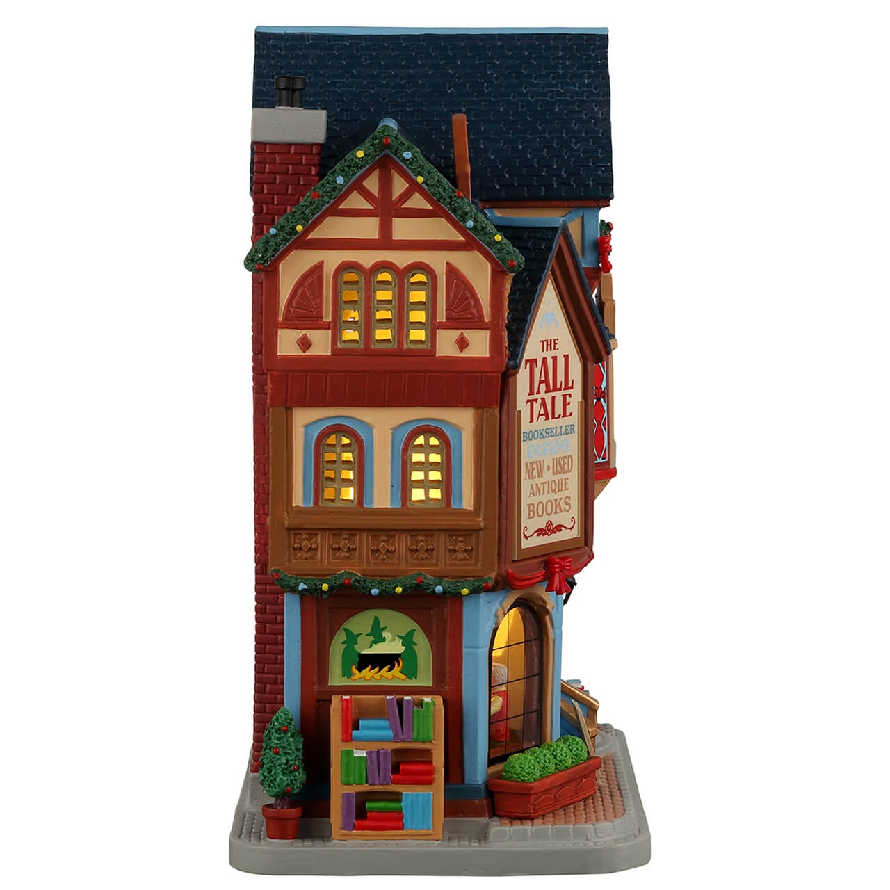 lemax-the-tall-tale-librairie-miniature-lumineuse-village-de-no-l image 2