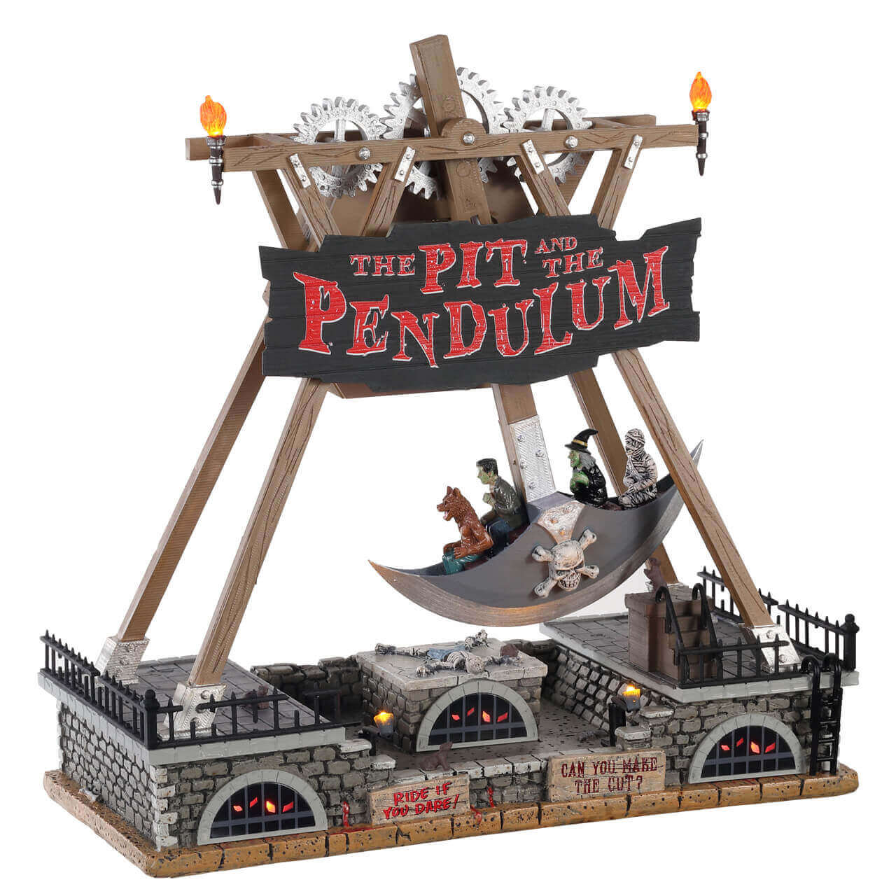 lemax-the-pit-and-the-pendulum-man-ge-d-attraction-anim-spooky-town image 1