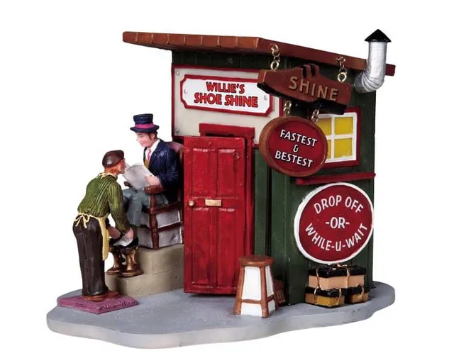 lemax-willie-s-shineshack-cabane-lumineuse-village-miniature image 1