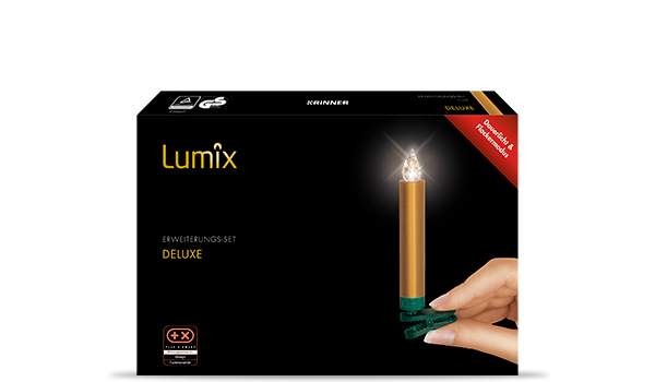 krinner-lumix-deluxe-or-extension-lot-5-bougies-led-12-5-cm image 1