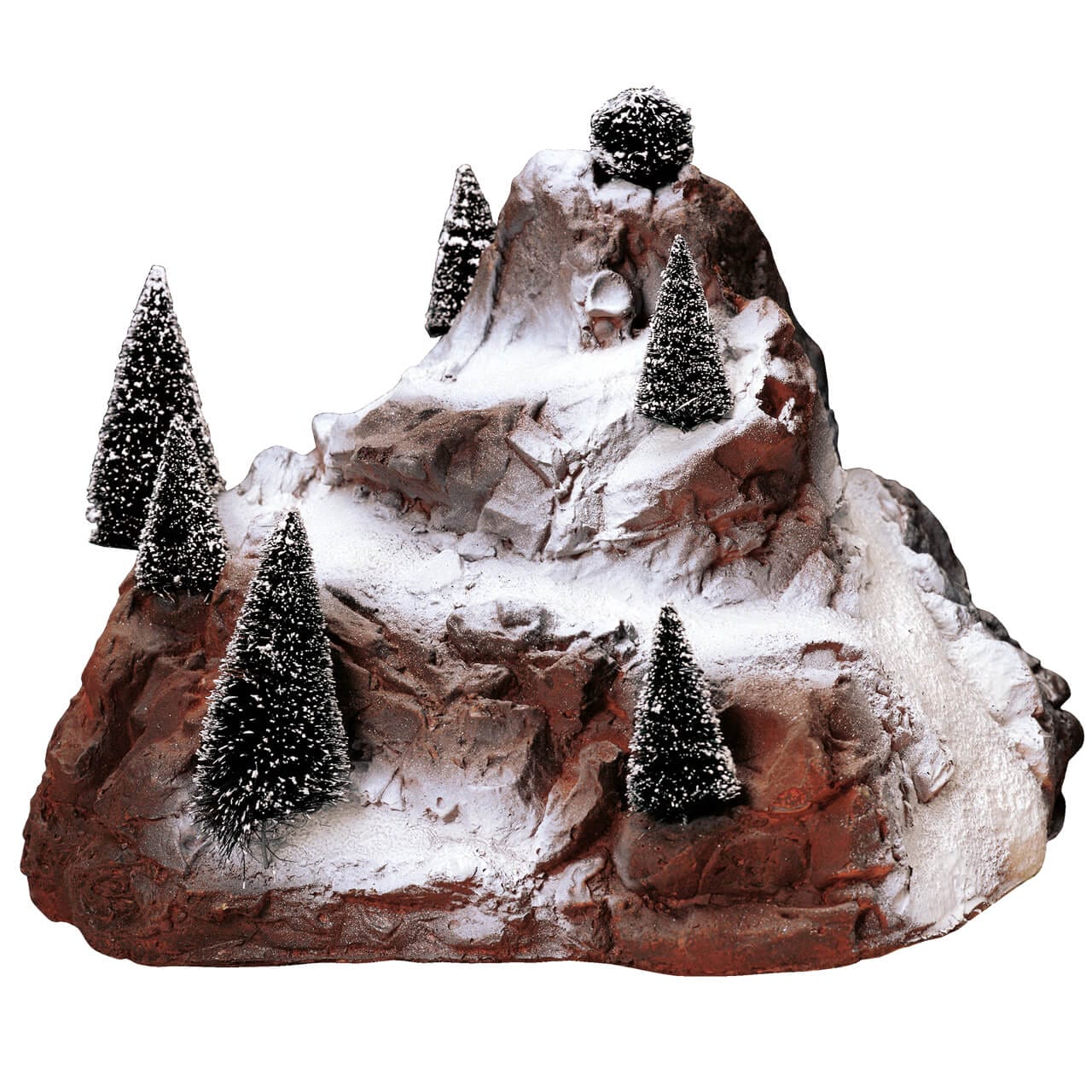 lemax-village-mountain-plateforme-d-cor-8-sapins-miniatures image 1