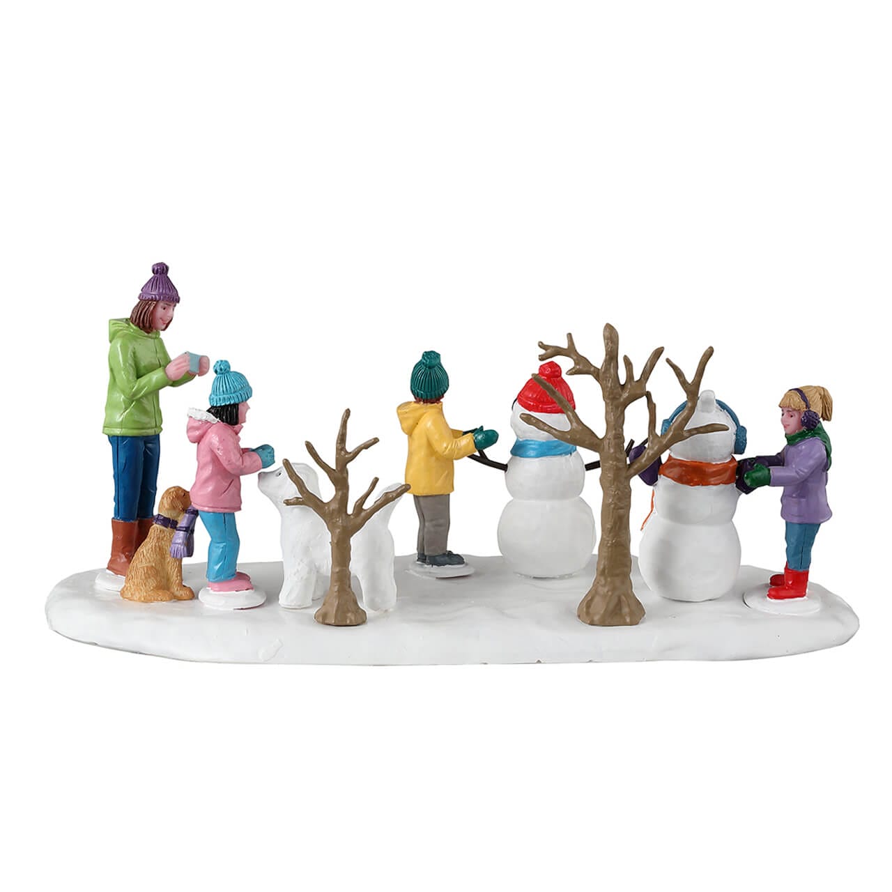 lemax-snowmen-friends-figurines-bonhommes-de-neige-et-chien image 4