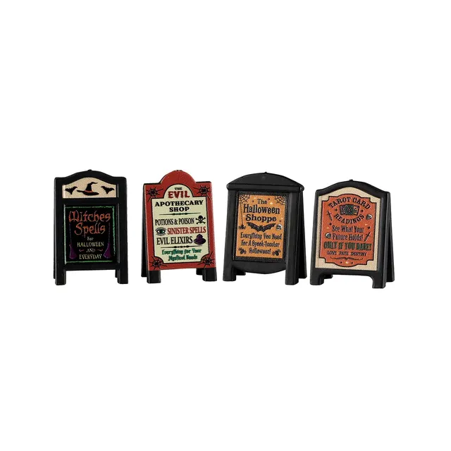 lemax-evil-signs-panneaux-boutiques-maudites-spooky-town image 1