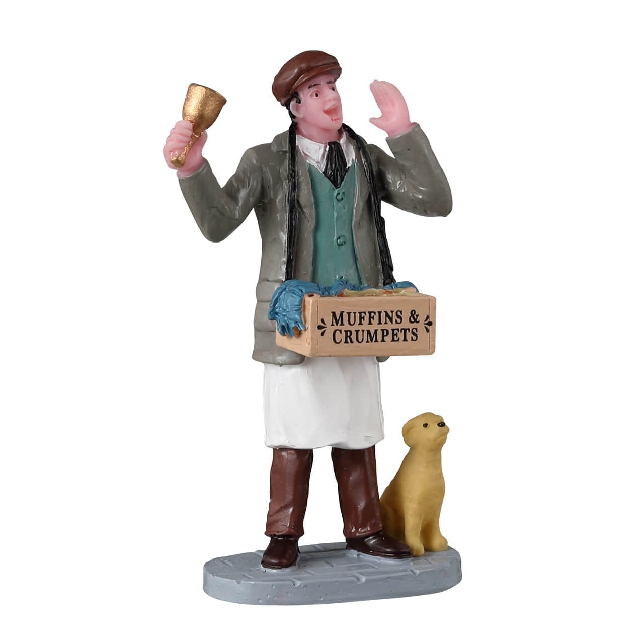 lemax-hot-muffins-and-crumpets-figurine-marchand-de-muffins-village-caddington image 1
