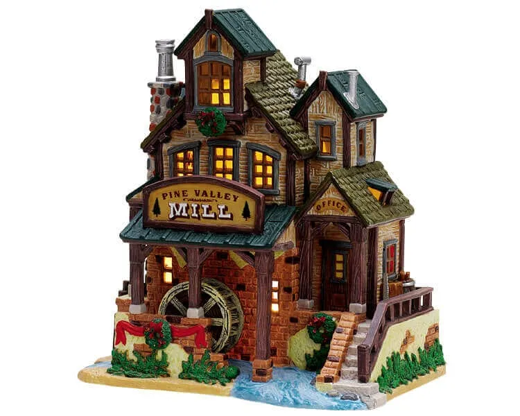 lemax-pine-valley-mill-moulin-miniature-lumineux image 1