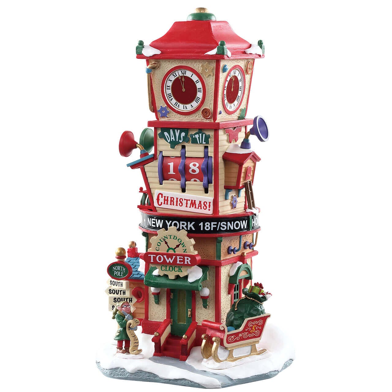 lemax-countdown-clock-tower-tour-horloge-compte-rebours image 5