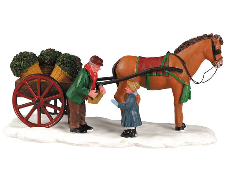 lemax-holly-for-sale-figurine-marchande-de-houx-pour-village image 1