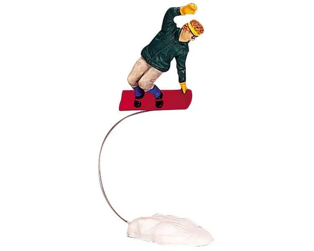 lemax-radical-snowboarder-figurine-snowboarder-village-d-hiver image 1