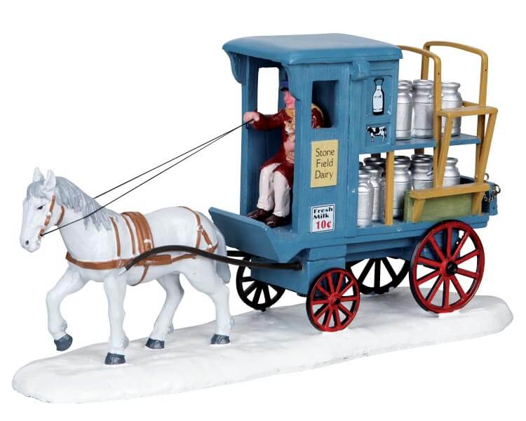 lemax-milk-wagon-chariot-lait-miniature-de-village-2 image 1