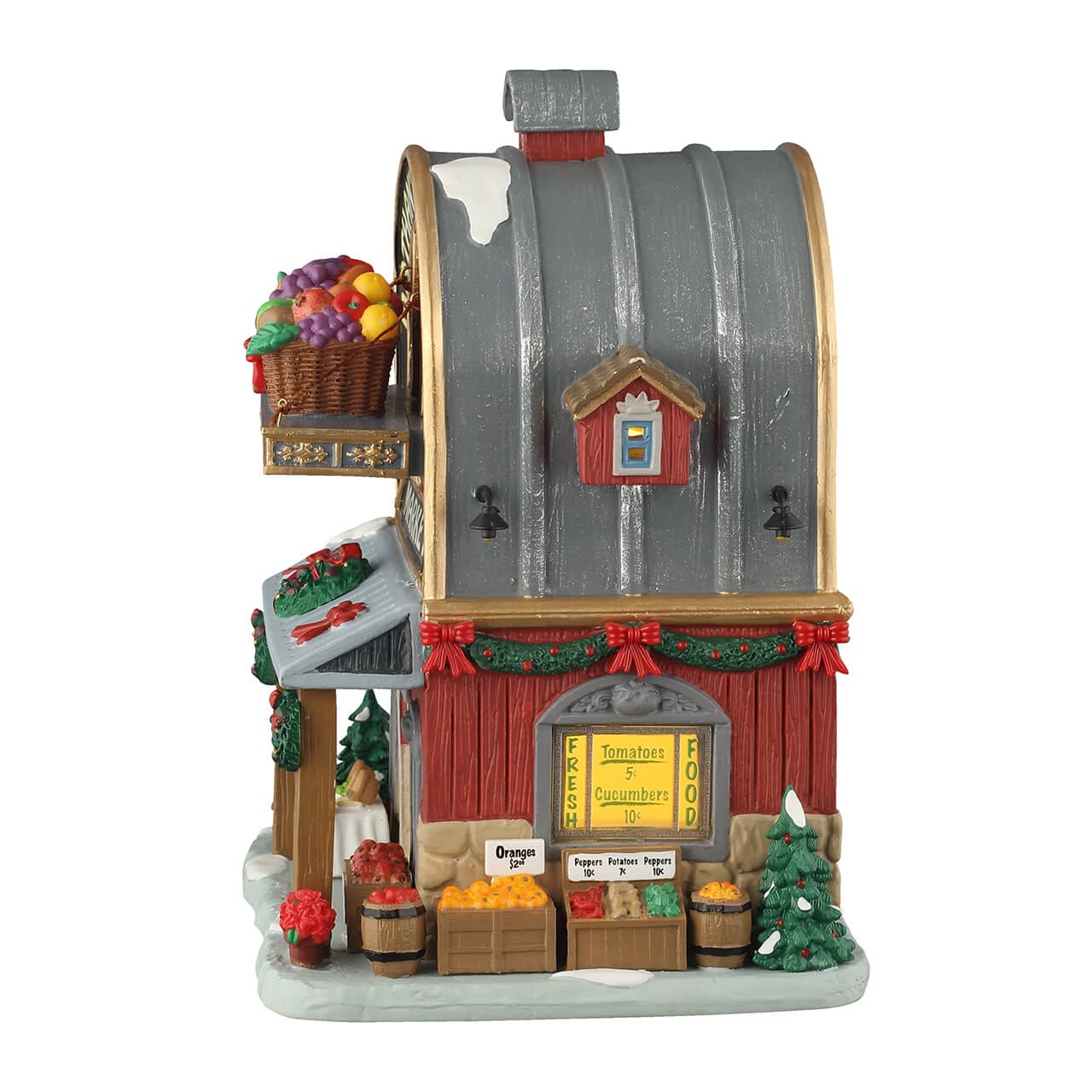 lemax-nathan-s-naturals-market-boutique-miniature-de-no-l-harvest-crossing image 3