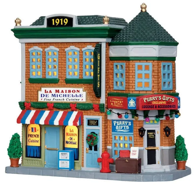 lemax-perry-s-corner-maison-lumineuse-de-village-de-no-l image 1