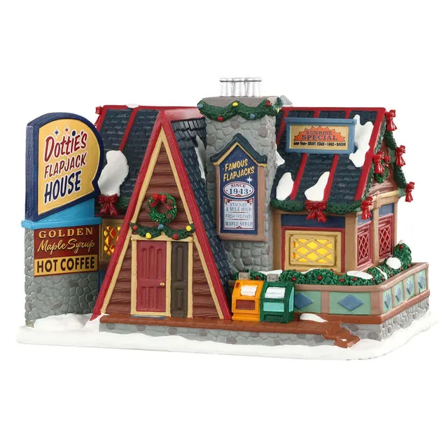 lemax-vail-village-dottie-s-flapjack-house-maison-lumineuse-rustique image 1