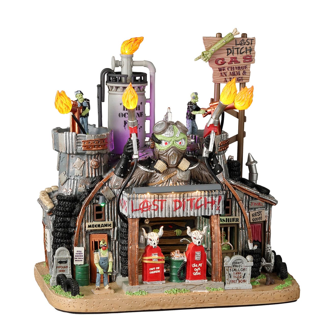 lemax-last-ditch-gas-salvage-b-timent-hant-lumineux-spooky-town image 1