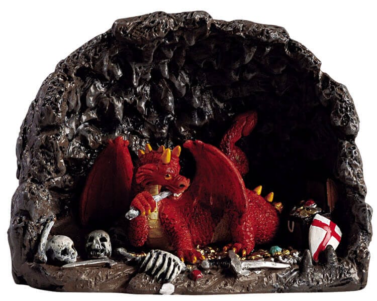 lemax-dragon-s-lair-d-cor-antre-du-dragon-spooky-town image 1
